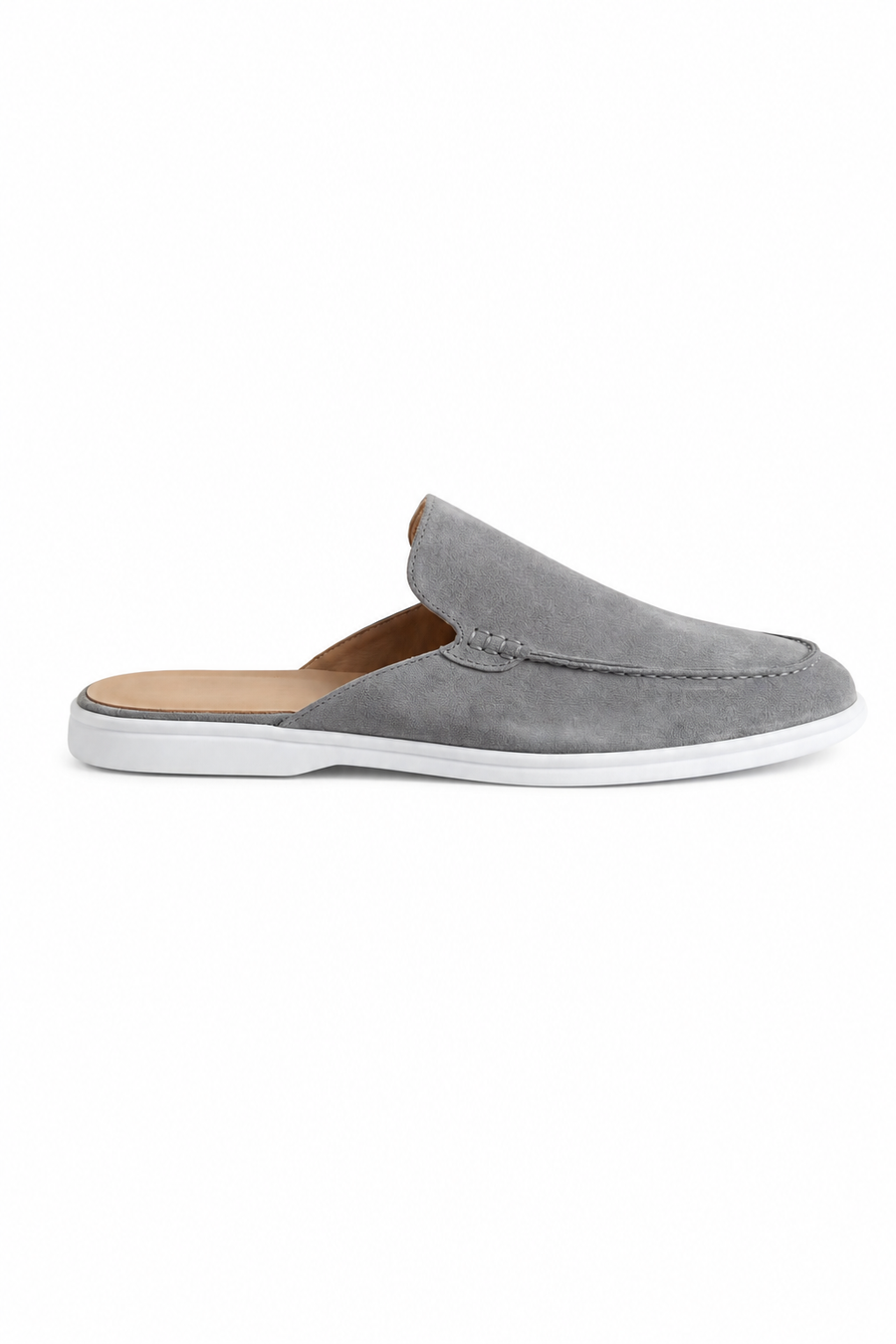 Suede mule · Grey
