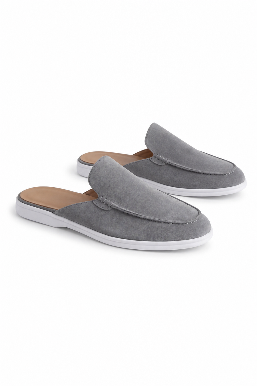 Mule suède · Gris — Vue 2