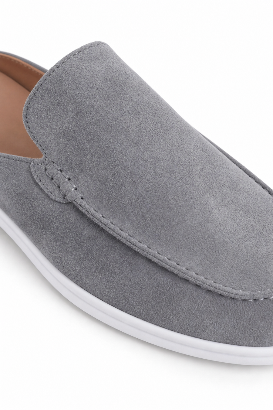 Mule suède · Gris — Vue 3