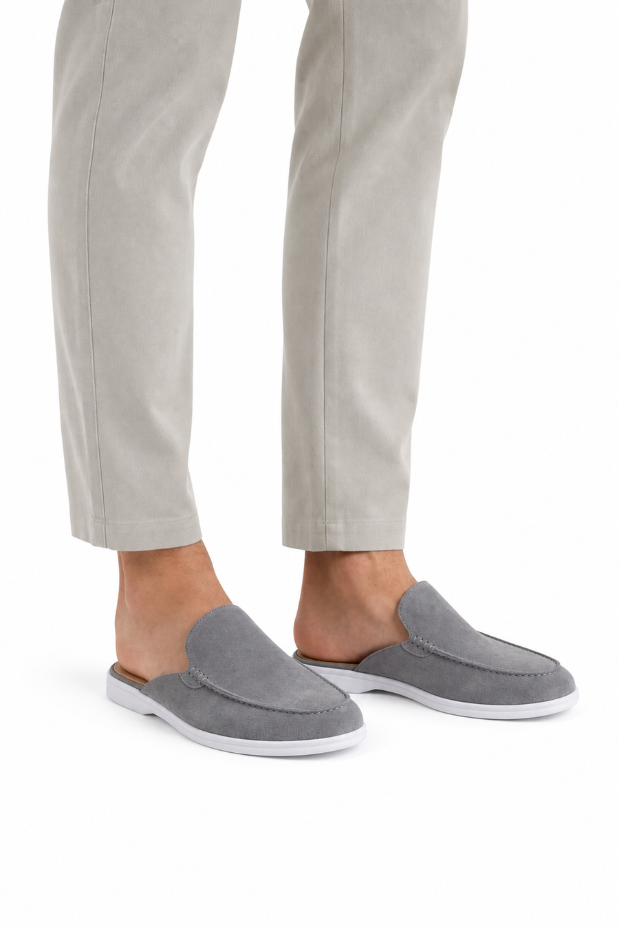 Mule suède · Gris — Vue 4