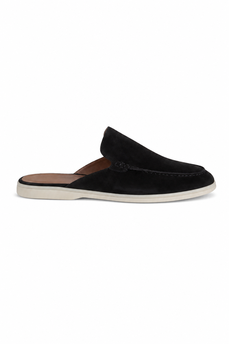 Suede mule · Black