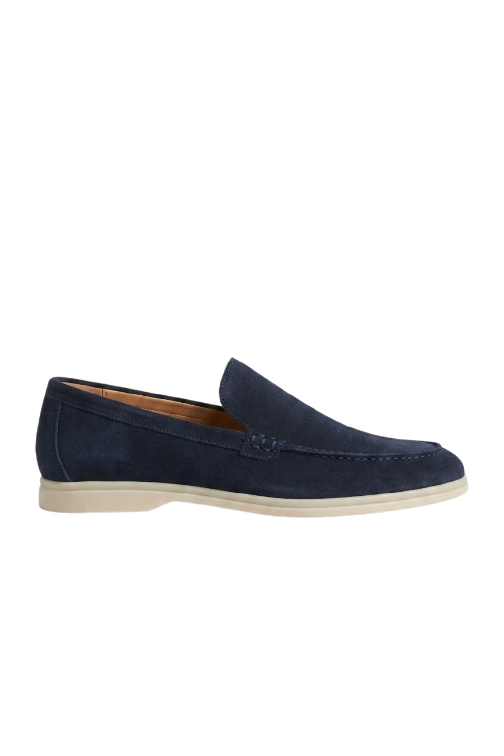 Mocassin suède · Bleu marine - vue 01 ghost source validé - NORDA