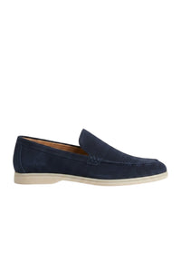 Suede loafer · Navy