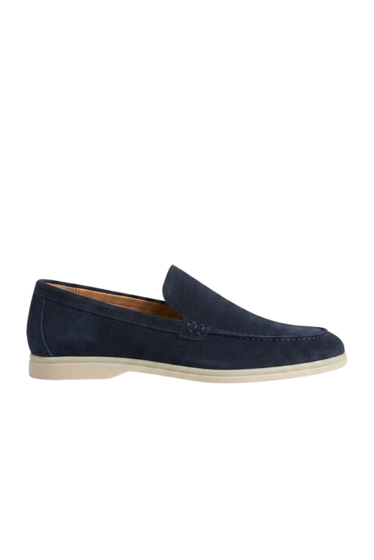 Wildleder-Loafer · Marineblau