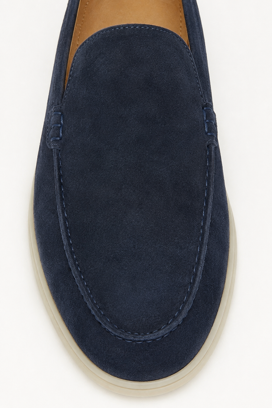 Mocasín de ante · Azul marino — Vista 3
