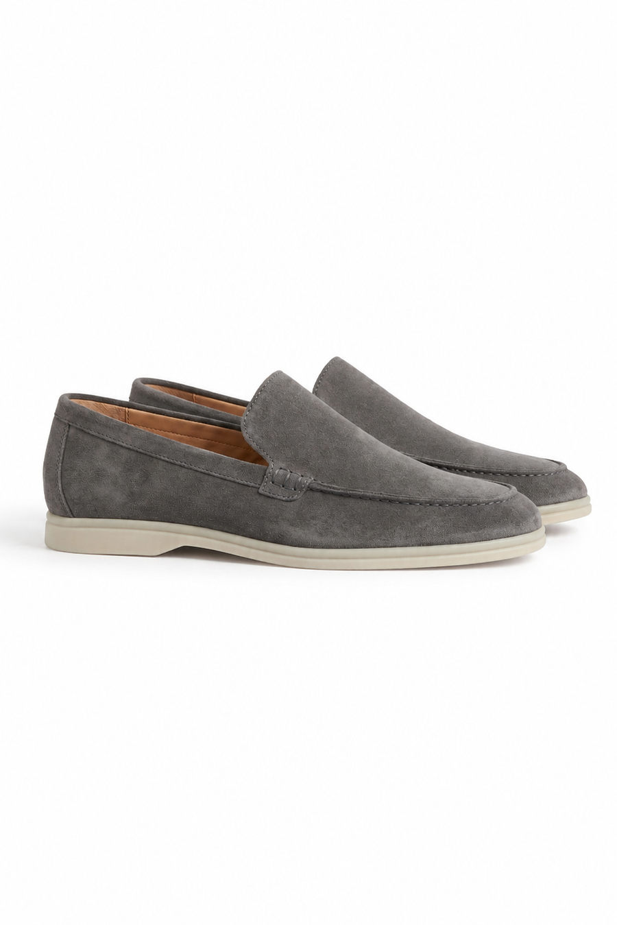 Mocassin suède · Gris — Vue 2