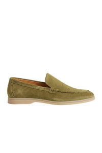 Suede loafer · Olive