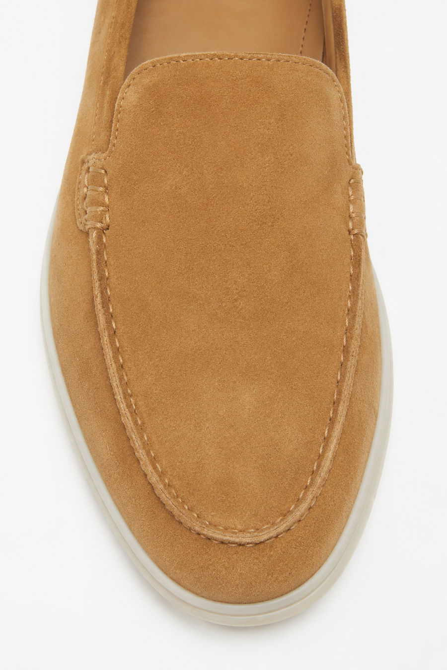 Suede loafer · Light tobacco — View 3