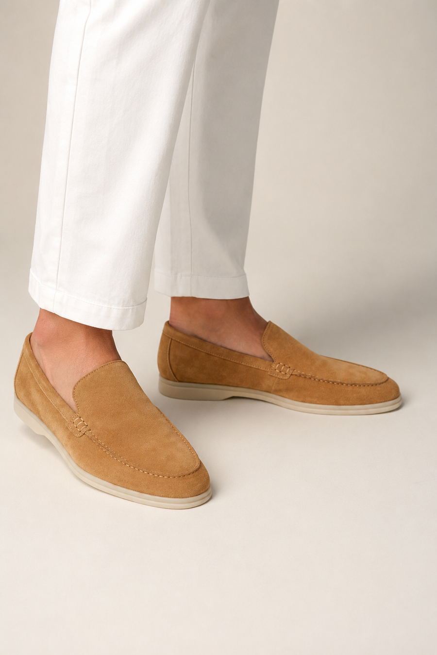 Suede loafer · Light tobacco — View 5