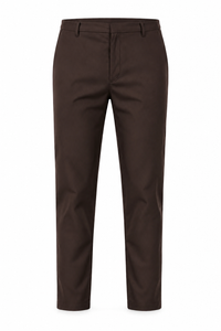 Pantalon twill stretch · Marron