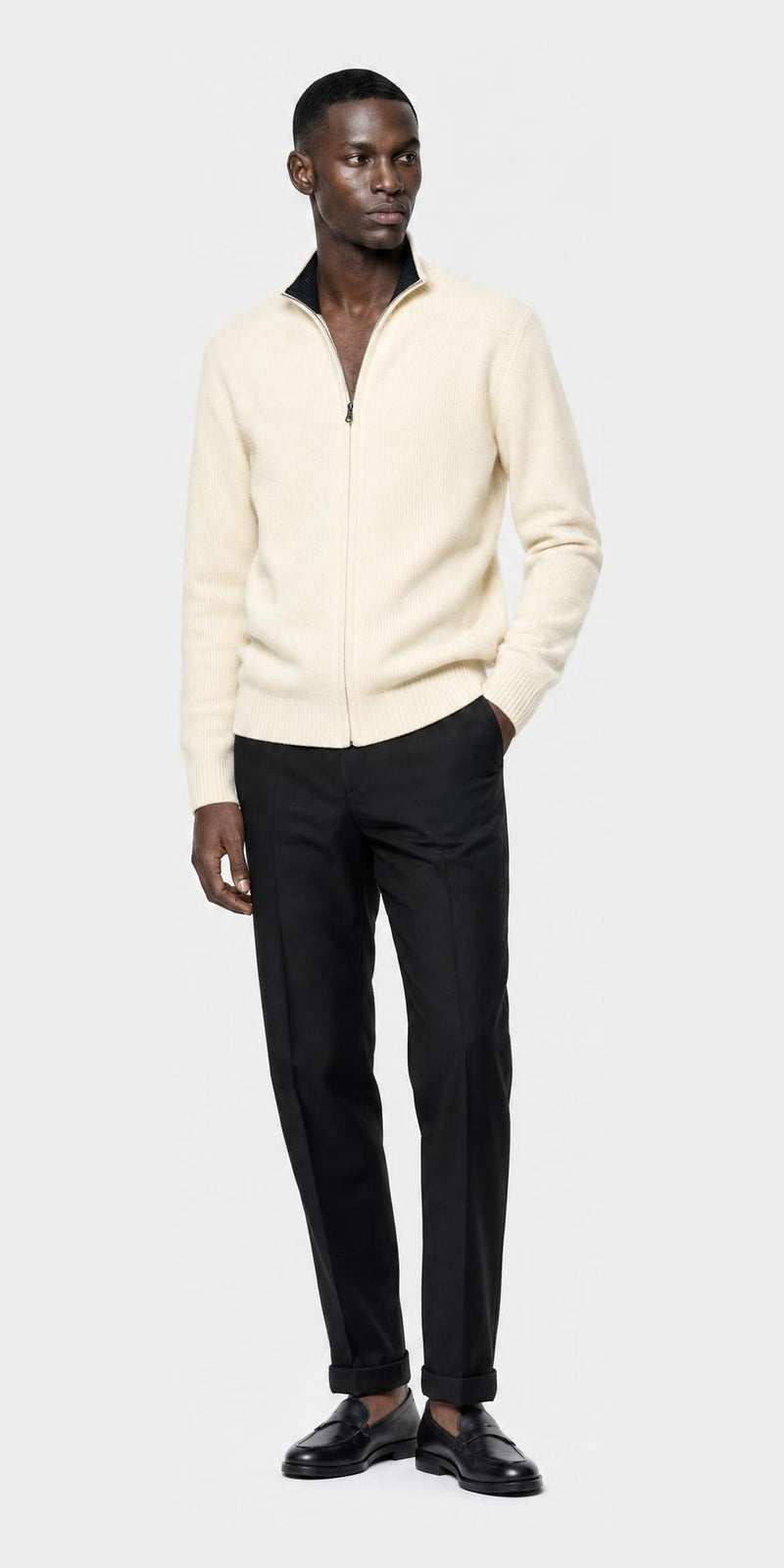 Cardigan zippé — vue 2
