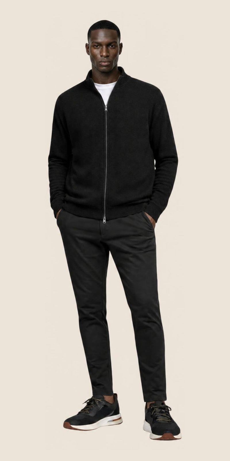 Cardigan zippé — vue 2