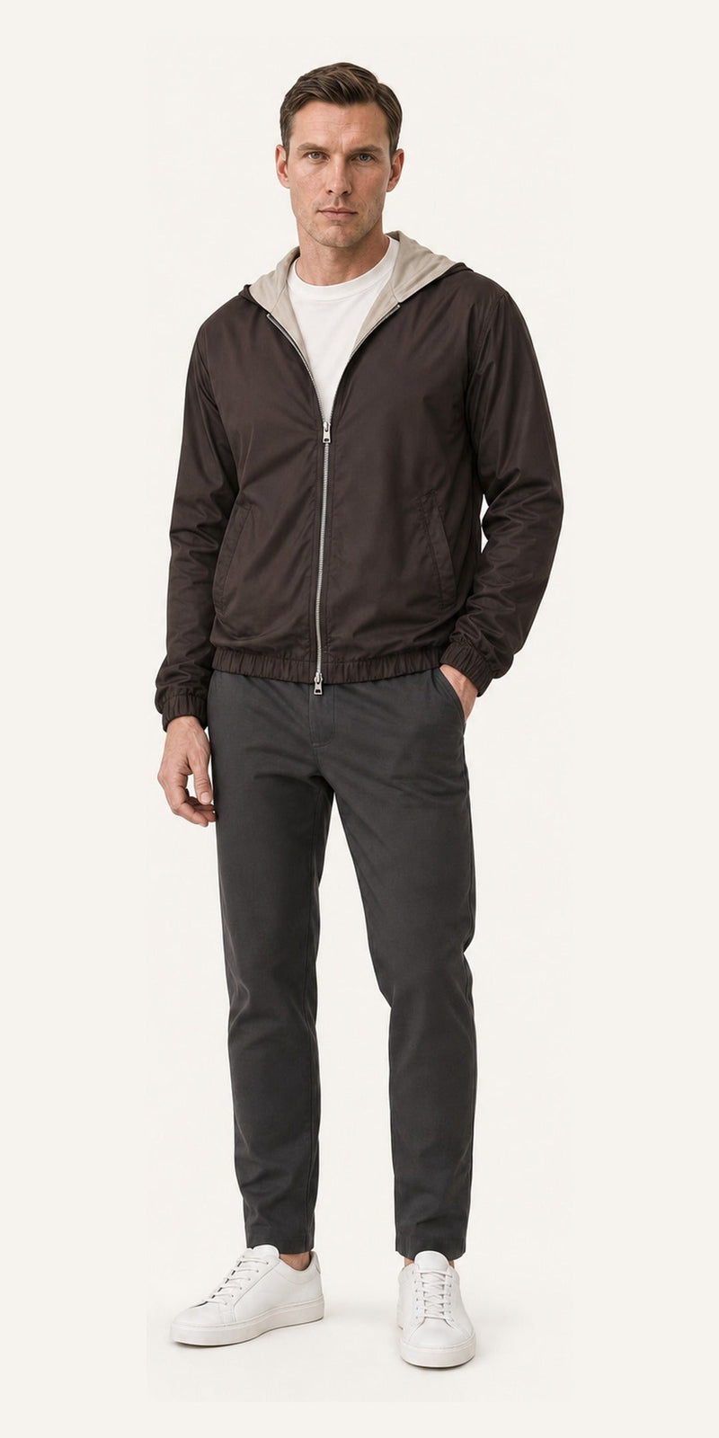 Veste coupe-vent capuche — vue 2
