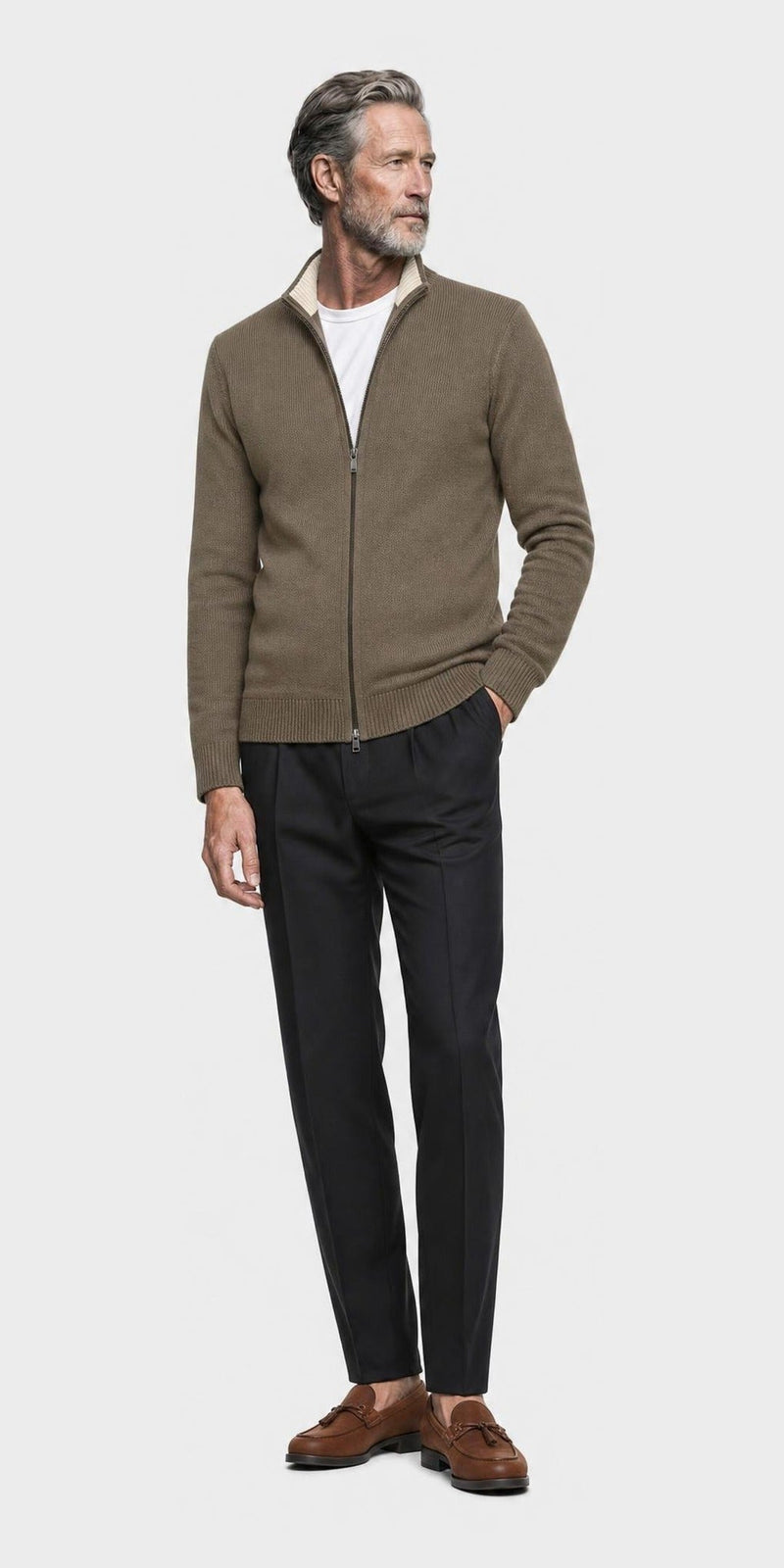 Cardigan zippé — vue 2