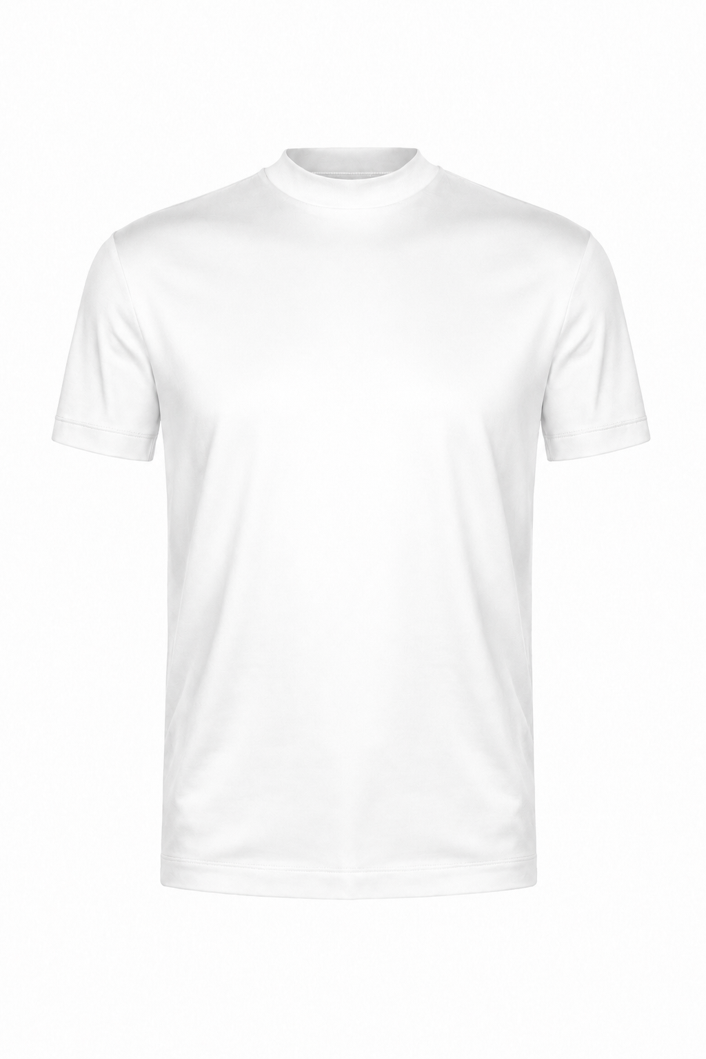 T-shirt mercerisé · Blanc ghost mannequin fond blanc
