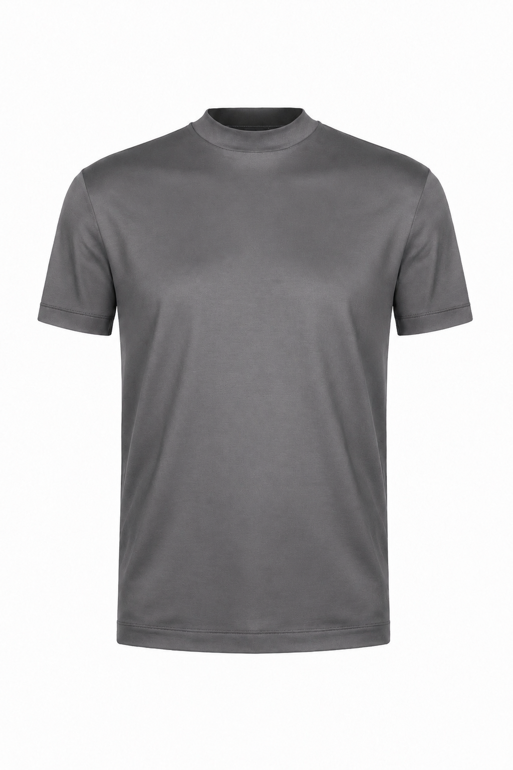 T-shirt mercerisé · Gris ghost mannequin fond blanc