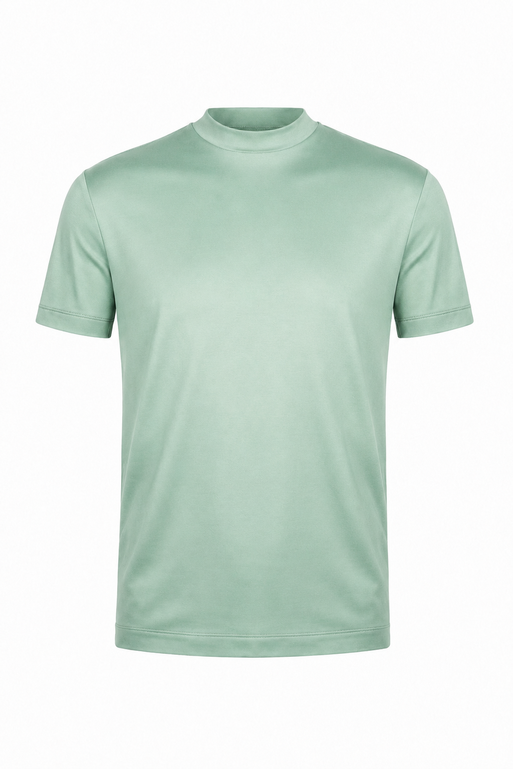 T-shirt mercerisé · Vert clair ghost mannequin fond blanc