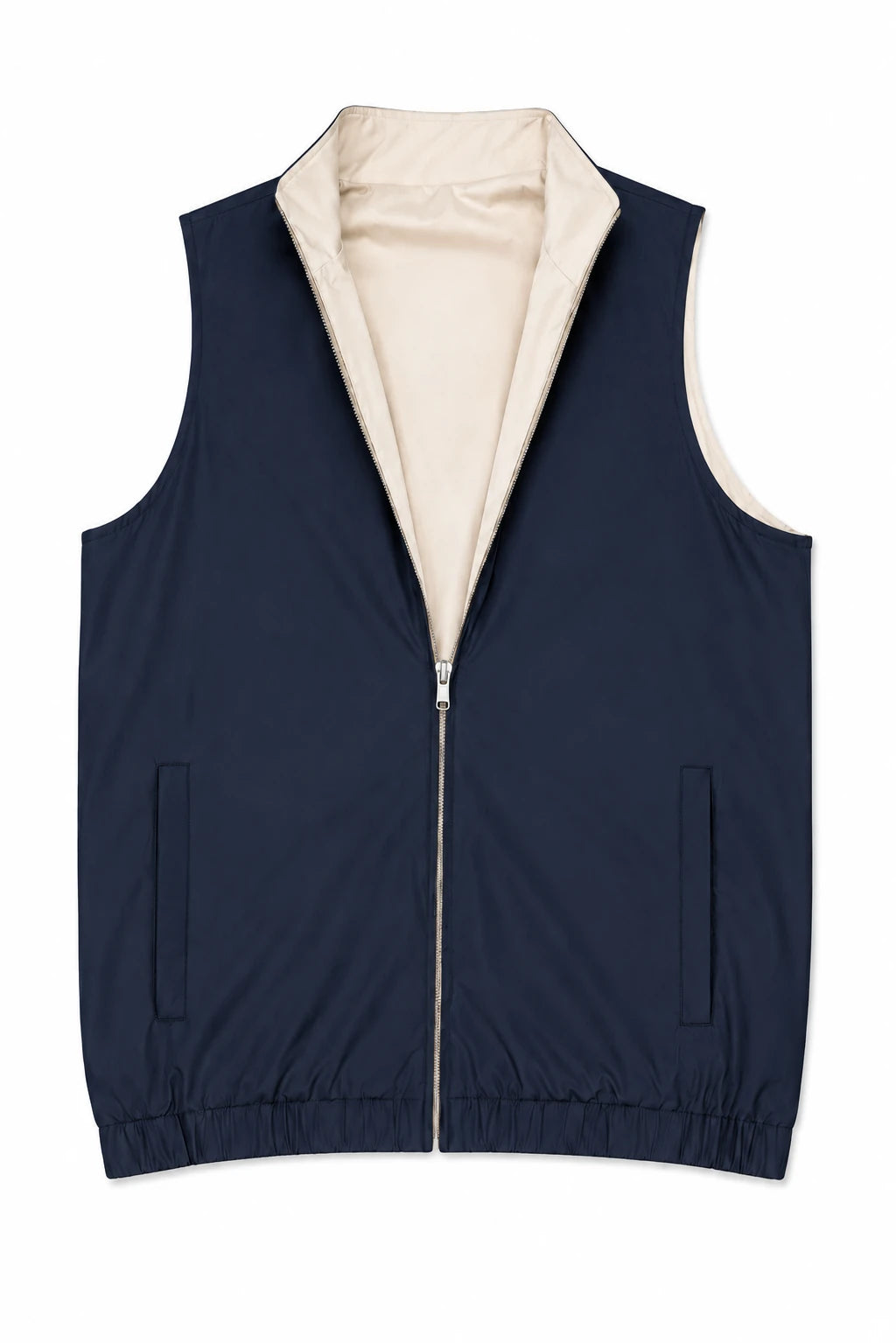 Product view of Lightweight reversible gilet · Navy