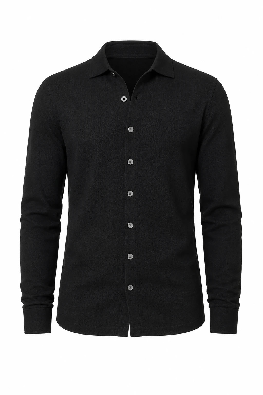 Product view of Knitted shirt · Black