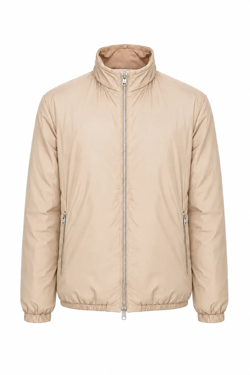 Product view of Reversible puffer jacket · Beige
