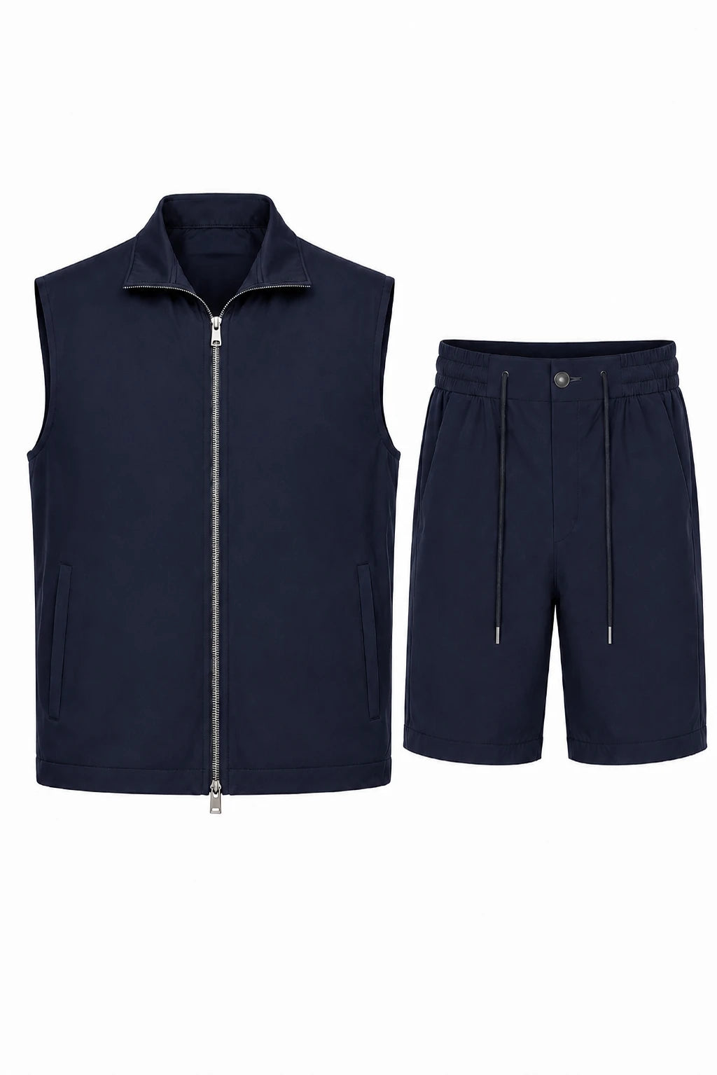 Product view of Travel shorts set · Navy