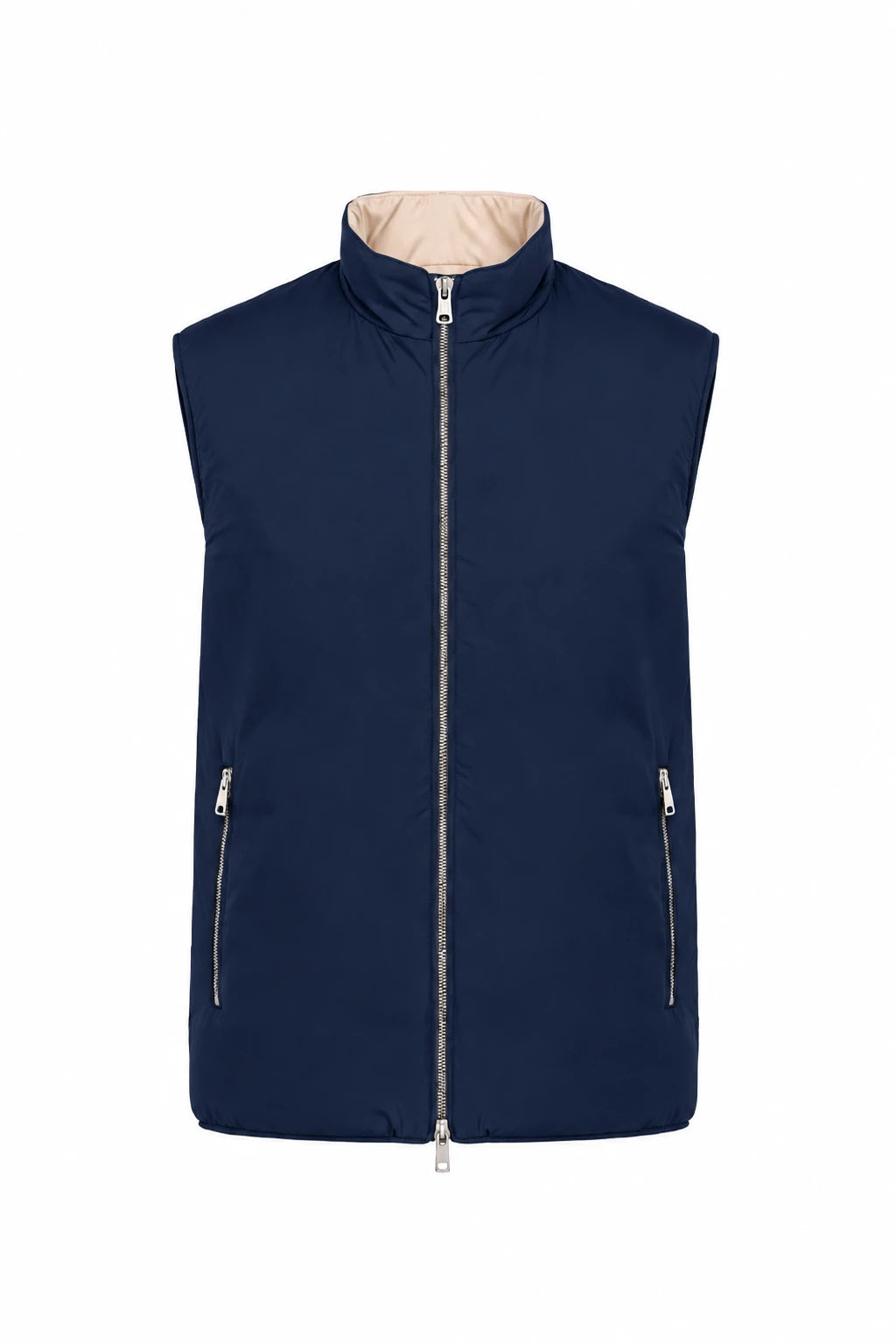 Product view of Reversible padded gilet · Navy