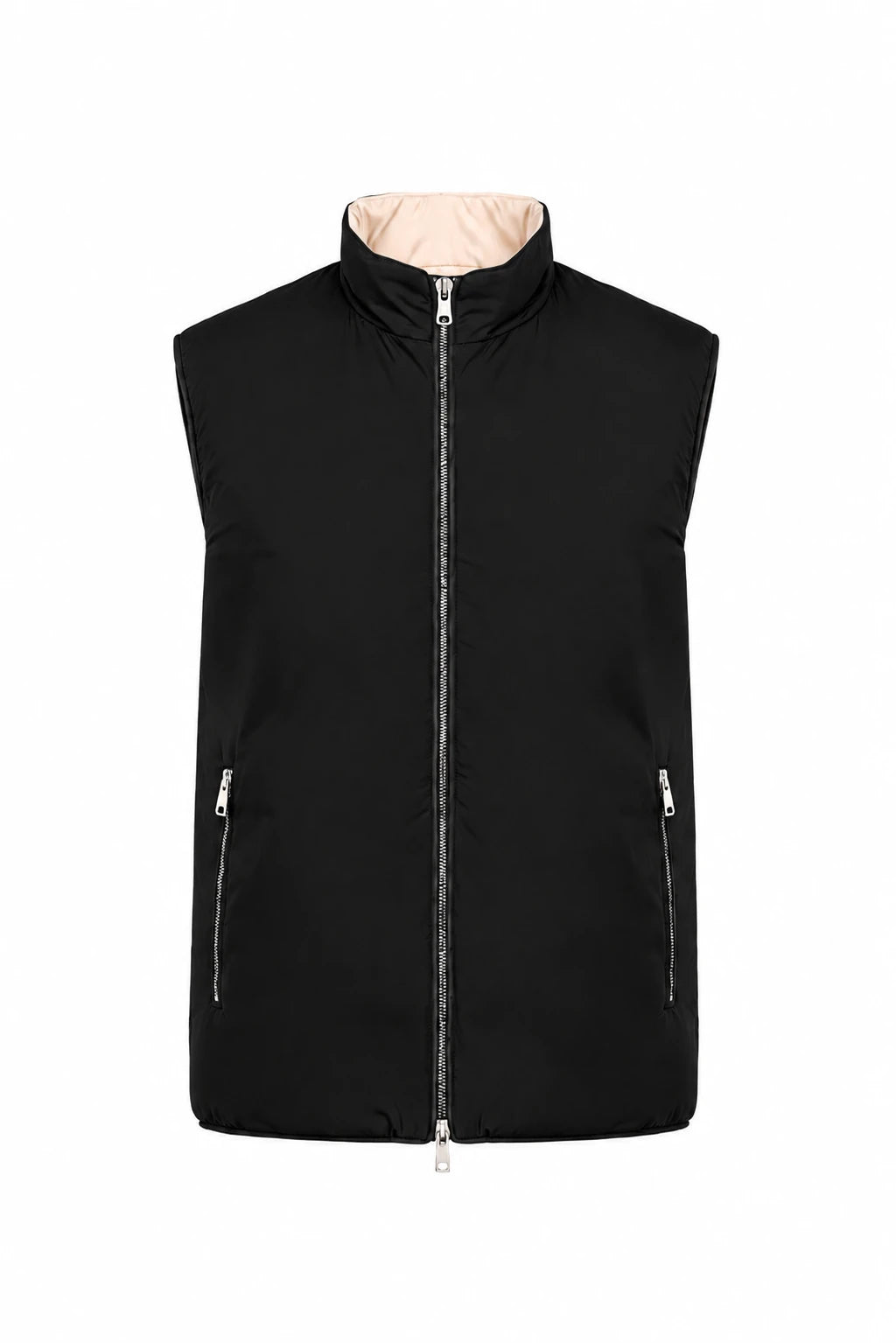 Product view of Reversible padded gilet · Black