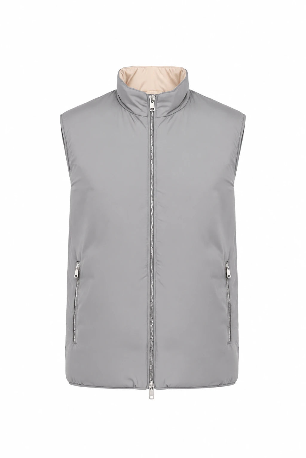 Product view of Reversible padded gilet · Grey