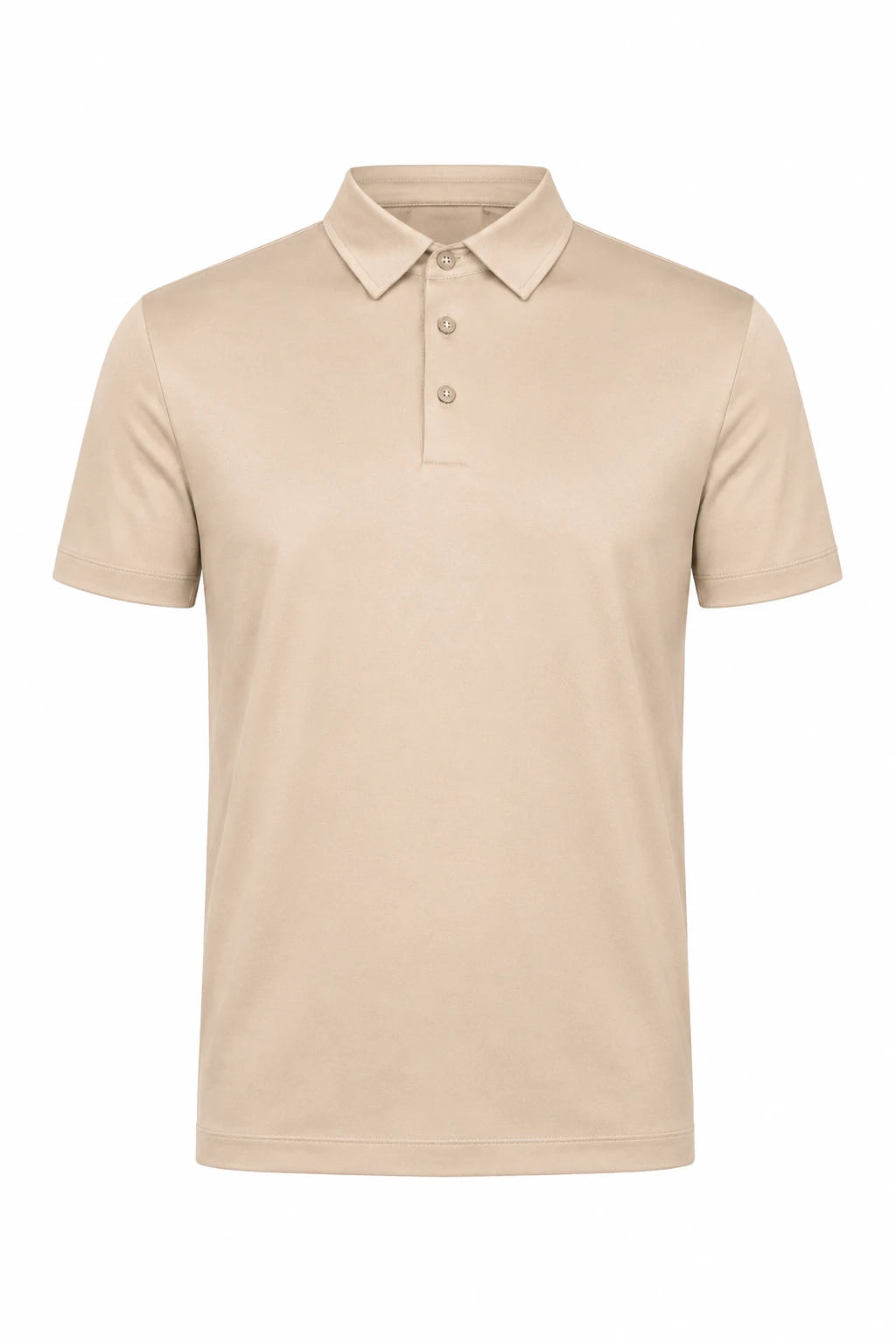 Product view of Mercerised polo shirt · Beige