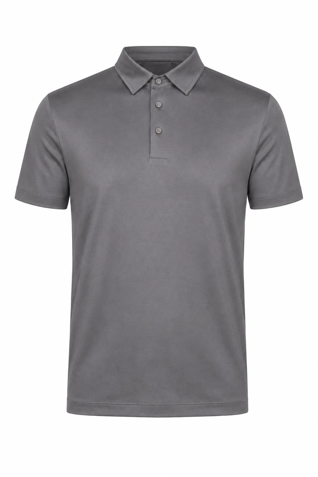 Product view of Mercerised Polo Shirt · Grey