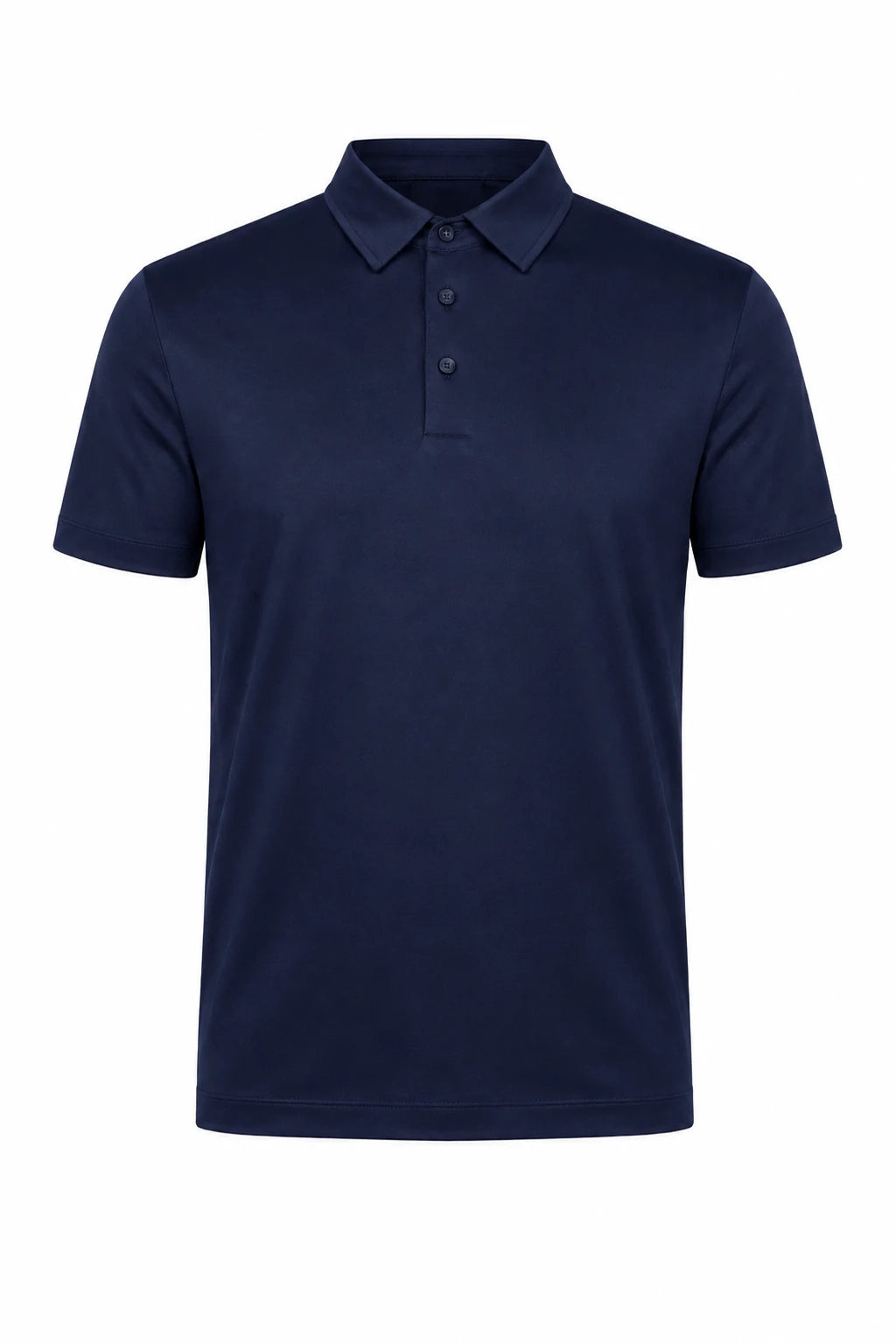 Product view of Mercerised polo shirt · Navy