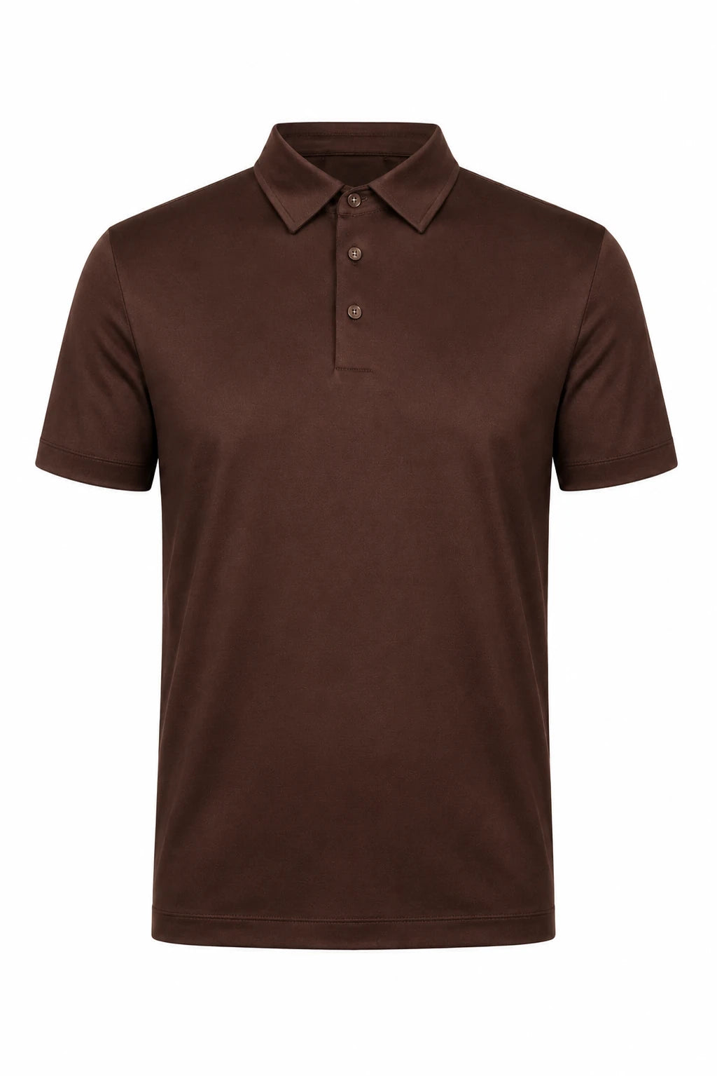 Product view of Mercerised Polo Shirt · Brown
