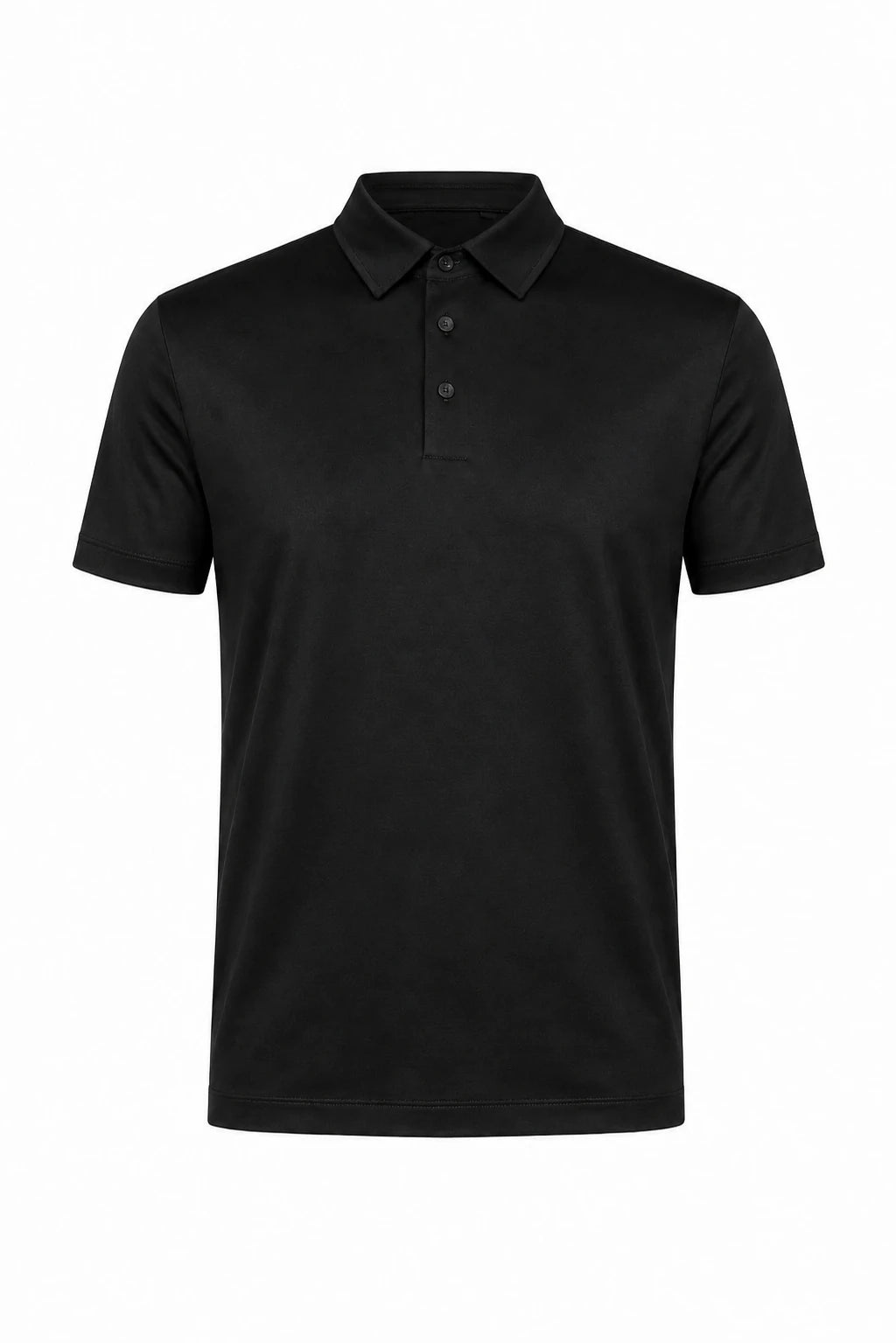 Product view of Mercerised polo shirt · Black