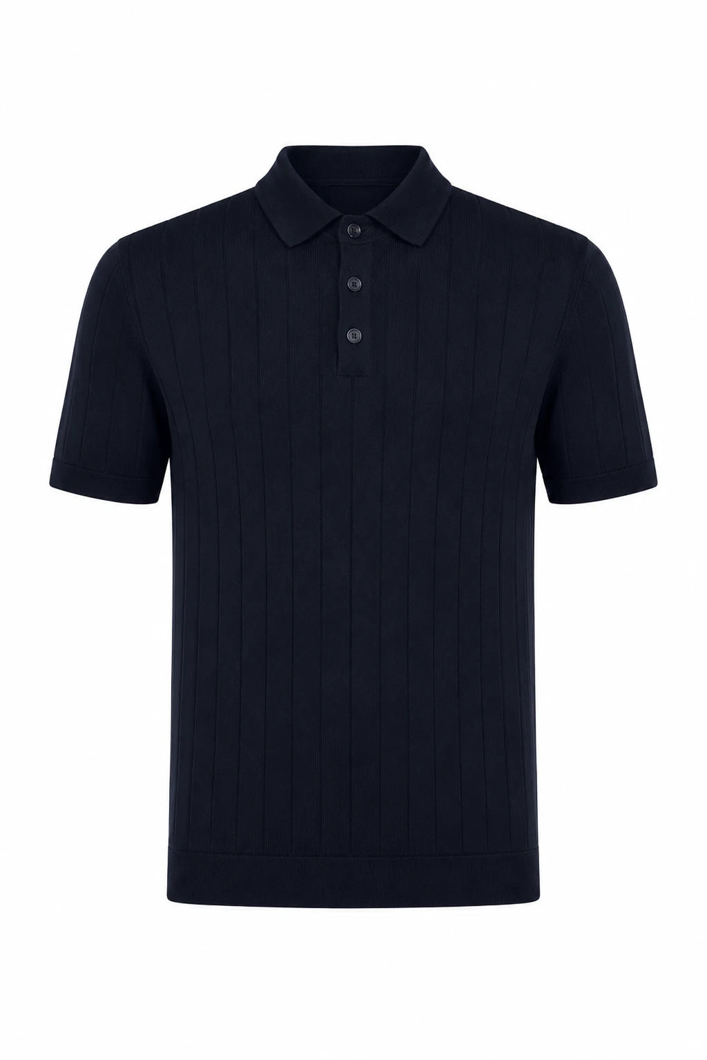 Product view of Ribbed Polo · Navy