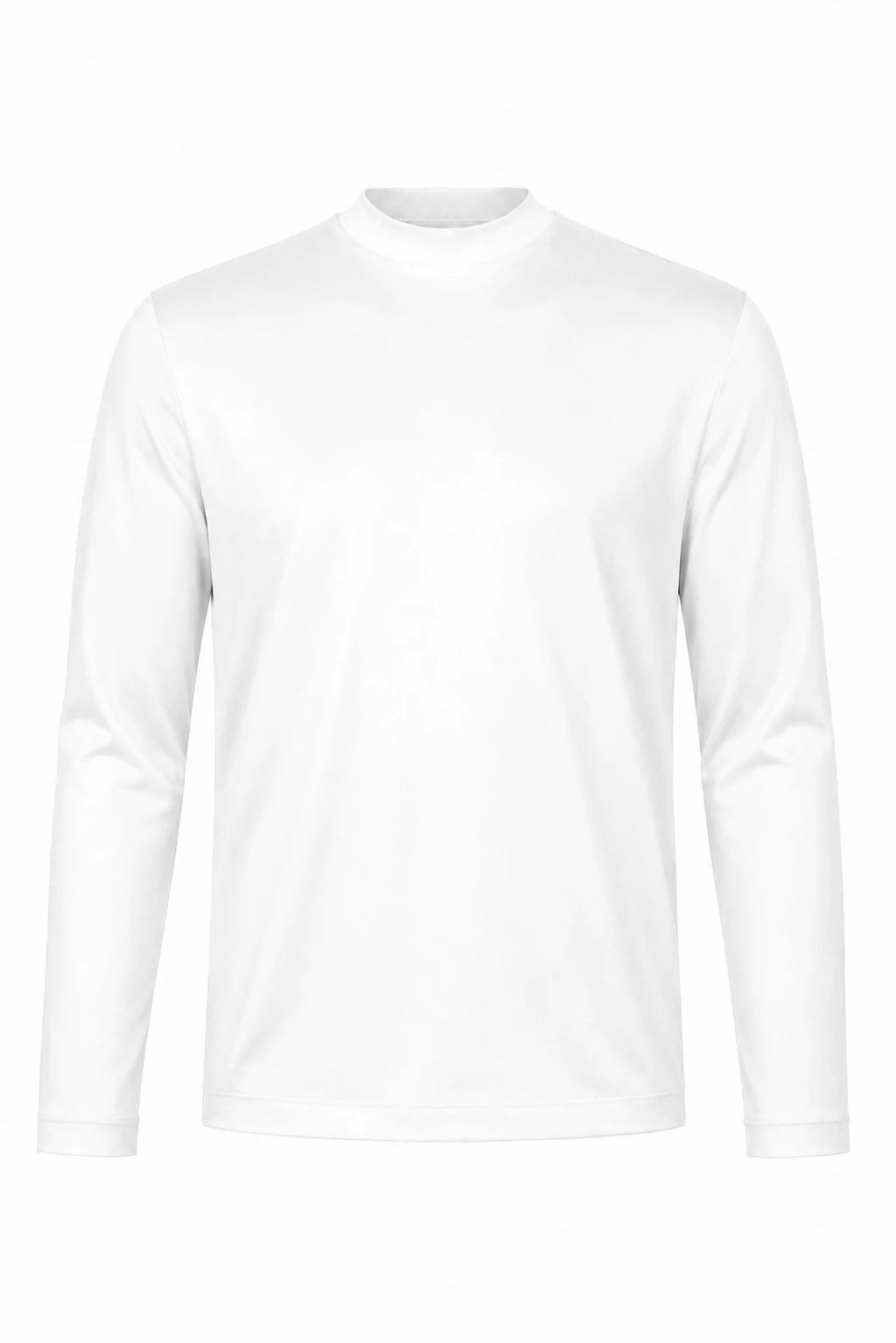 Product view of Long-sleeved mercerised T-shirt · White